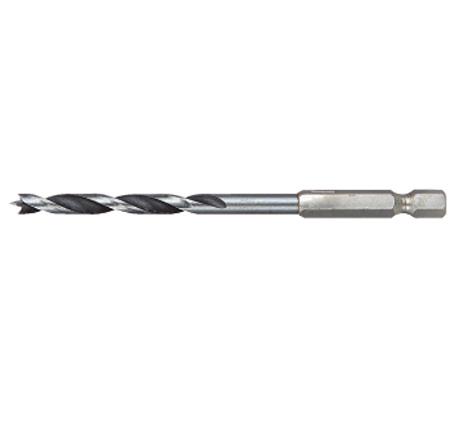 Brad Point Wood Drill Bit with 1/4