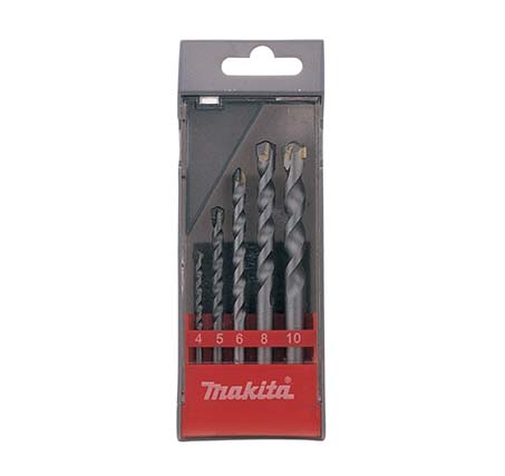 T.C.T drill bit 5 pcs set with Straight shank/ Two-star - Makita