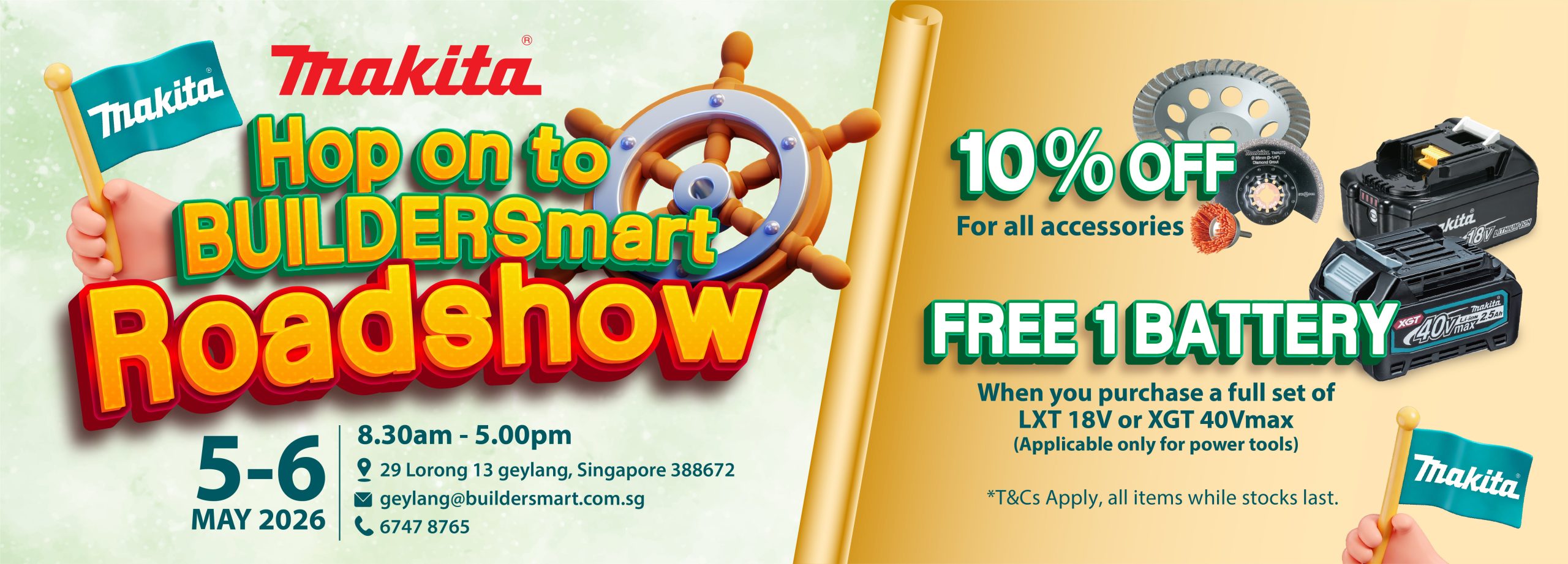 Buildersmart Roadshow webbanner